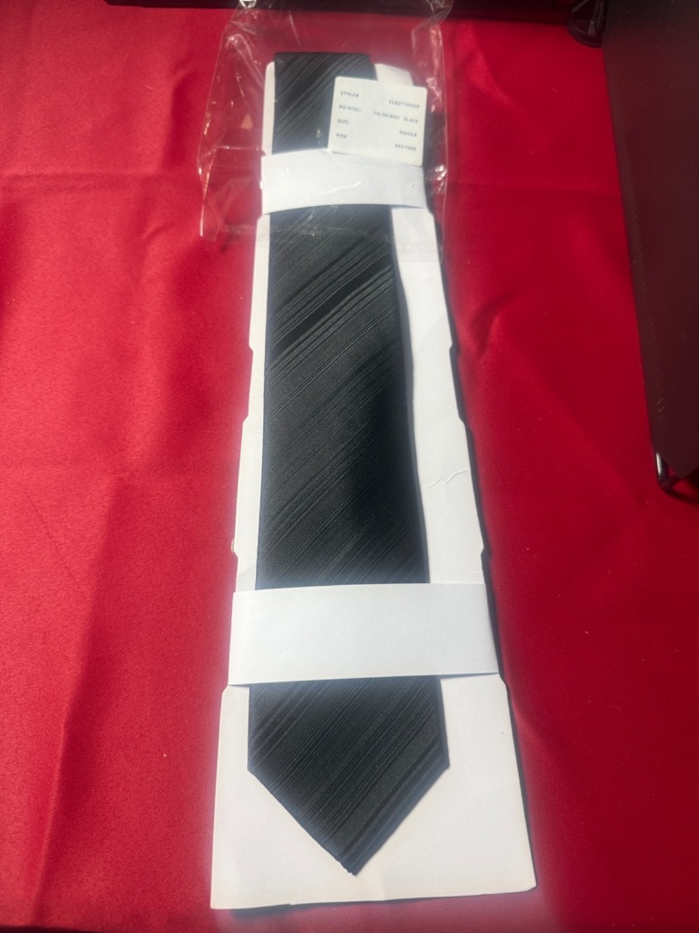 Classic Solid Black Men's Tie